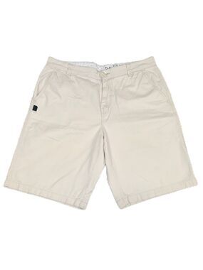Marc Ecko Cut N Sew 34W Shorts Cream Tan  Men 34 Waist Y2K